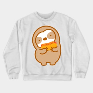 Easily Distracted By Hot Dog Sloth Crewneck Sweatshirt